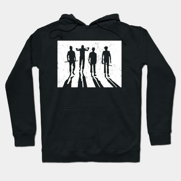 A Clockwork Orange Droogs Stencil Silhouette Hoodie by CultureClashClothing